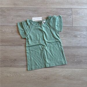 Janie and Jack little girls shorts sleeve shirt top size 6